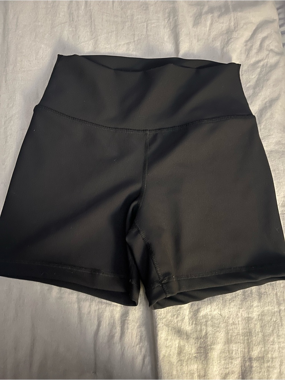 90 Degree By Reflex Black High-Rise Bike Shorts